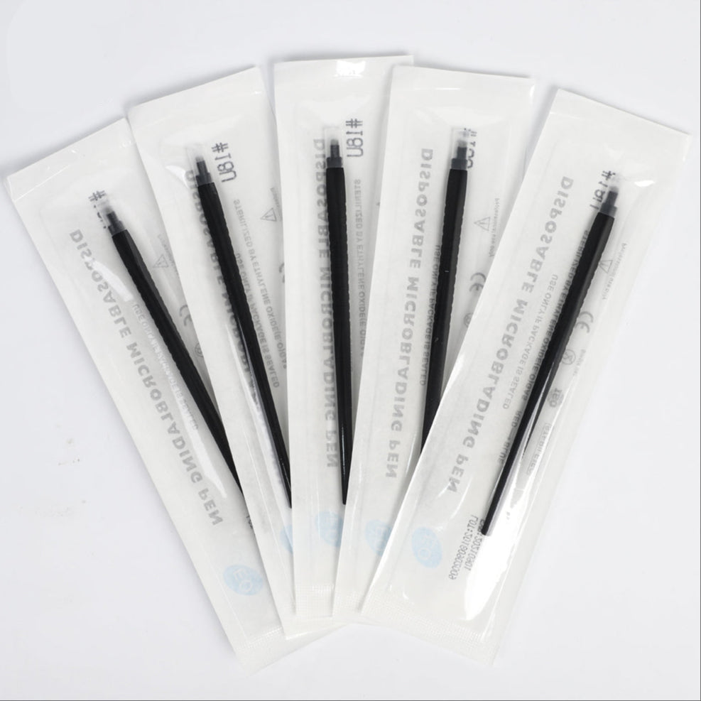 Nami Matte Black Disposable Microblading Pen – 18U / 0.16mm