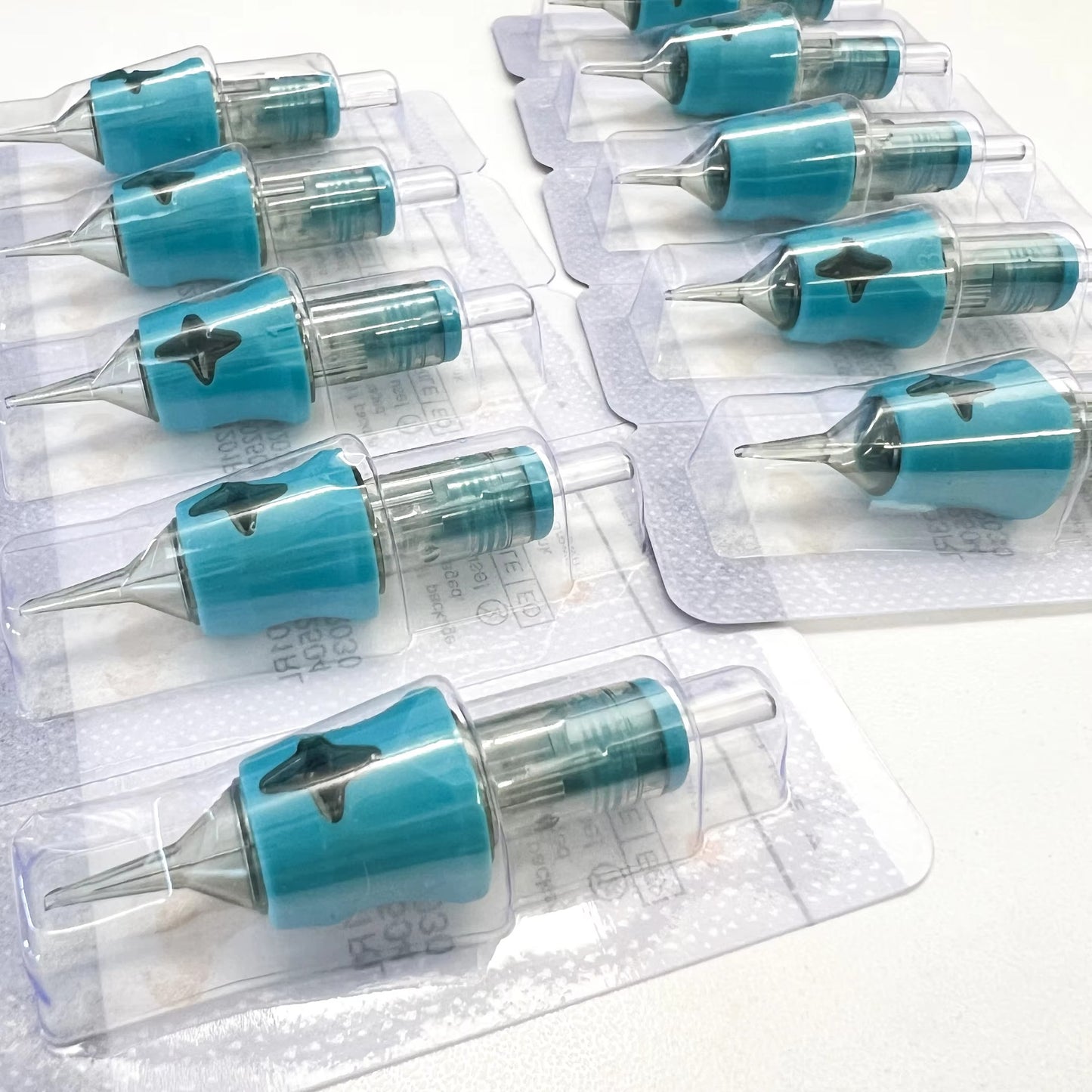 Neccih Quad Star Tattoo Needle Cartridge – Blue Silicone Grip