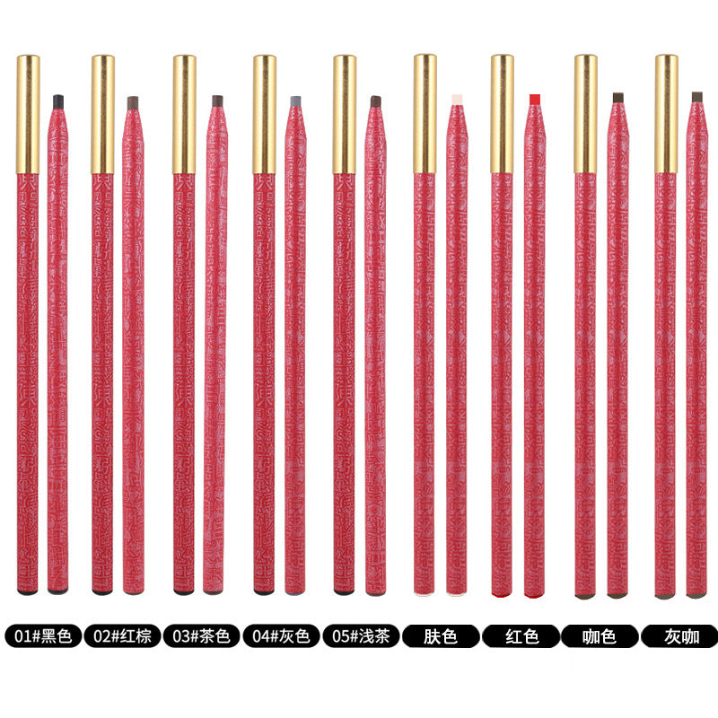 Golden Rose Waterproof Hard-Core Brow Pencil – Professional PMU & Makeup Tool - 12PCS/BOX