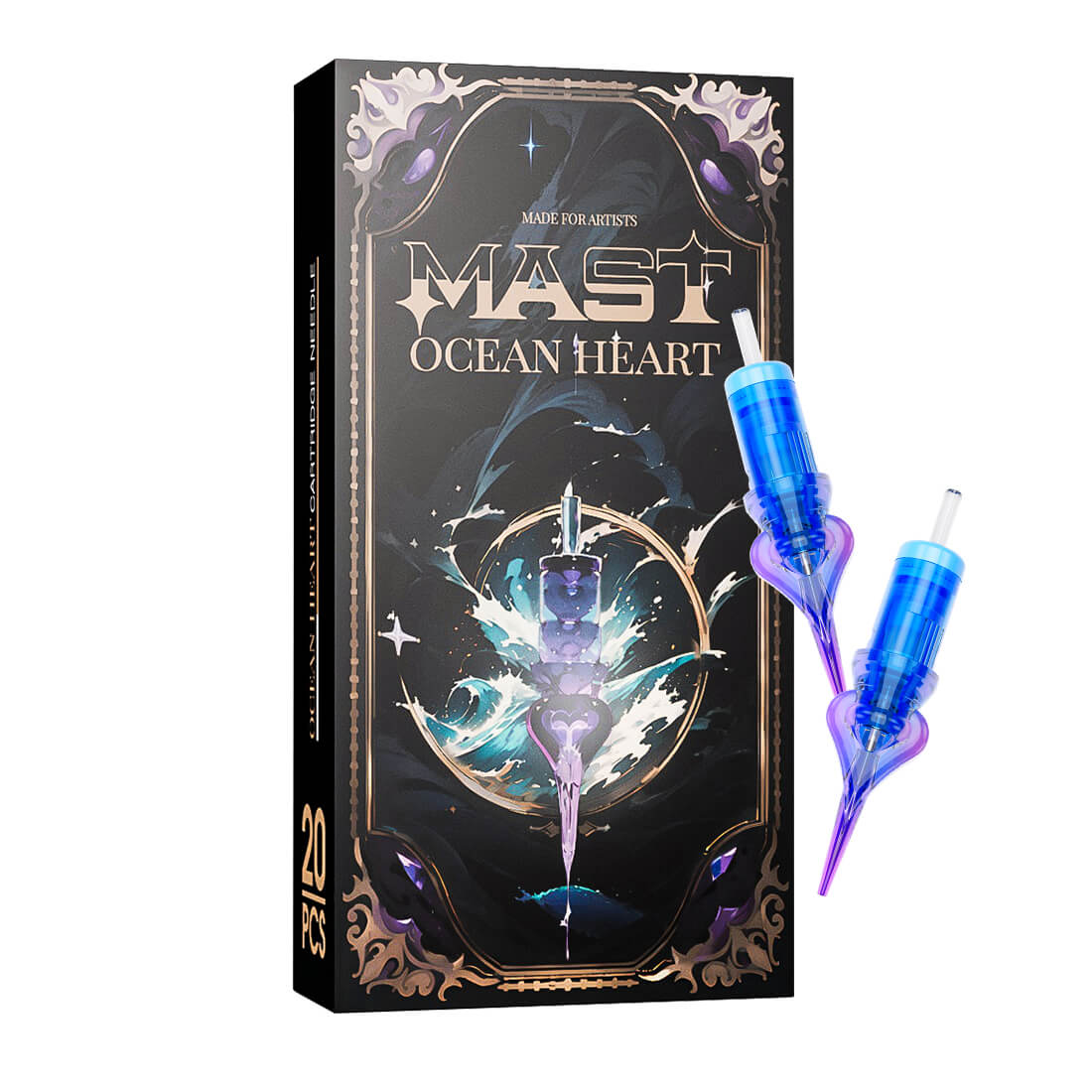 Mast P40 Tattoo-Set, kabellose PMU-Maschine, professionelles Bundle, Ocean Heart – kostenloser Versand