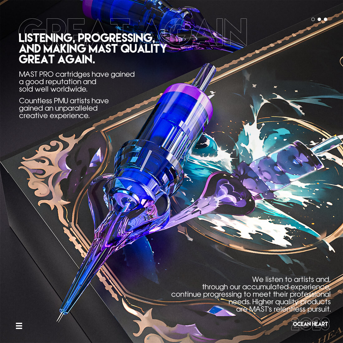 Mast Ocean Heart PMU Cartridges Needles – Box of 20