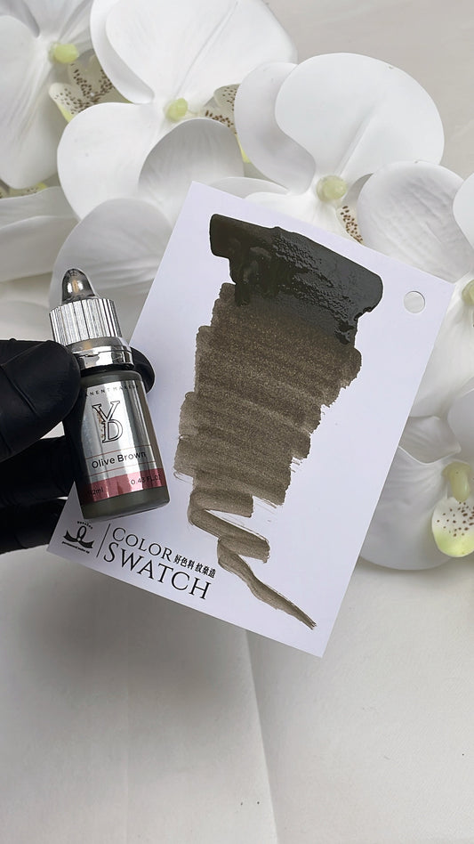 Olive Brown – Powder Hybrid Liquid PMU Pigment