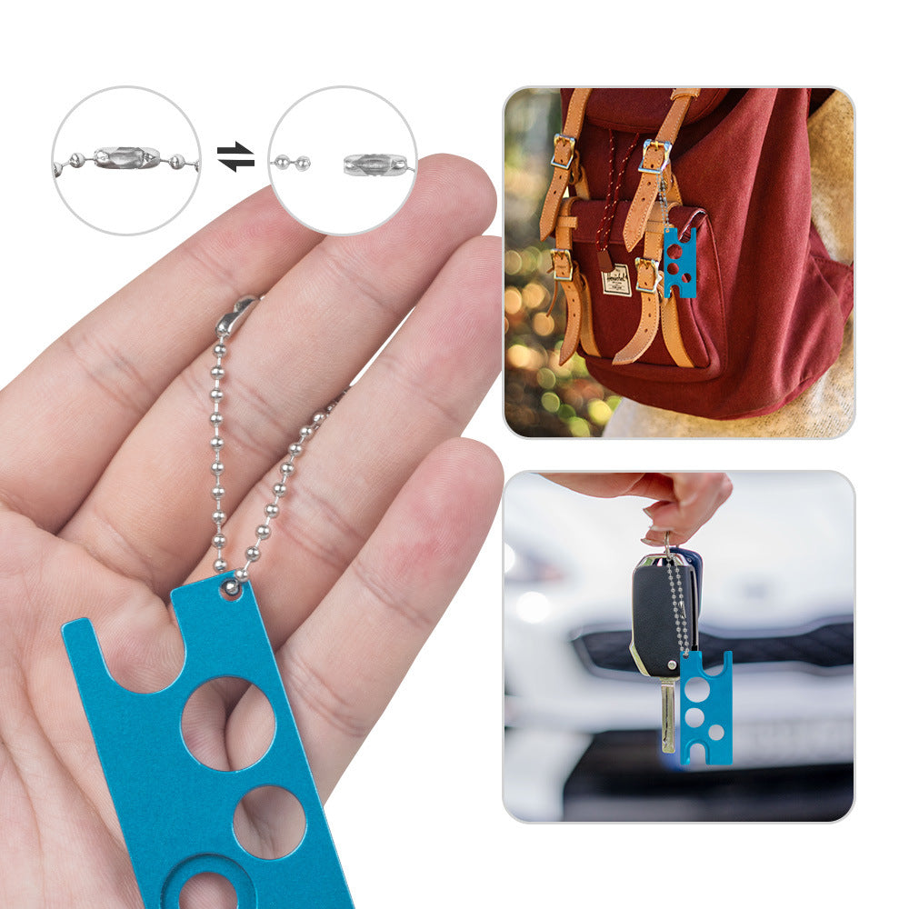 Multi-Functional Essential Oil Bottle Opener Keychain - 10 PIECES