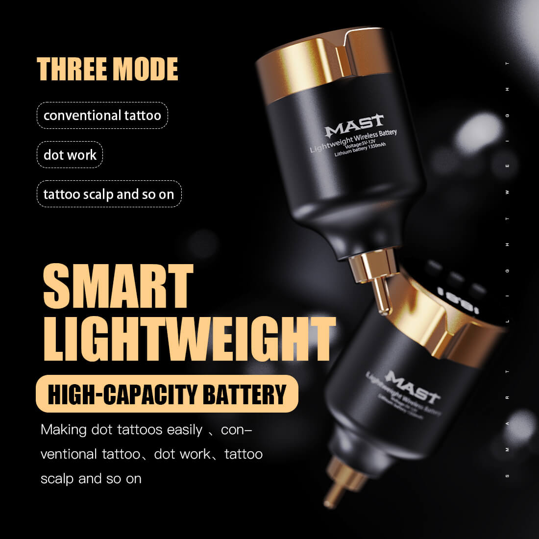 Mast T1 Wireless Battery PMU Tattoo-Netzteil