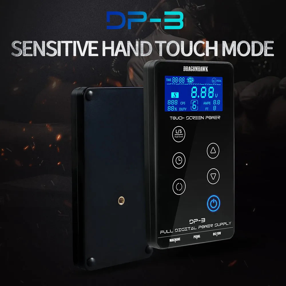 DragonHawk Mast Touch Screen Digital LCD Tattoo Power Supply