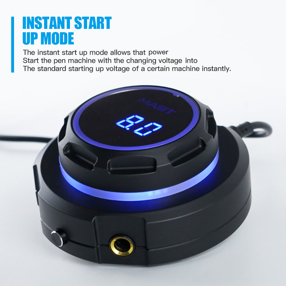 Mast Halo Power Supply Dual Mode Start-Up for PMU Tattoo Machines