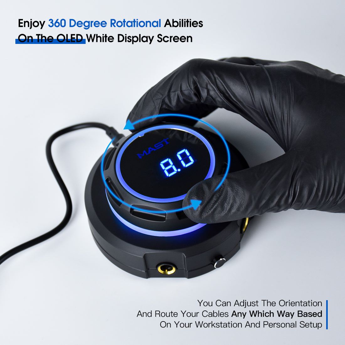 Mast Halo Power Supply Dual Mode Start-Up for PMU Tattoo Machines