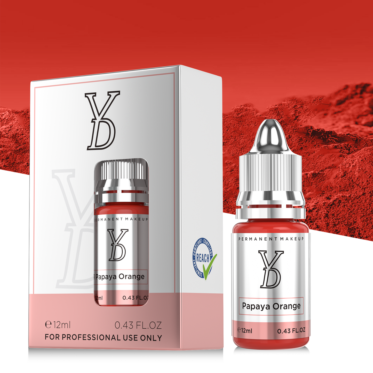 Papaya Orange – Powder Hybrid Liquid PMU Pigment