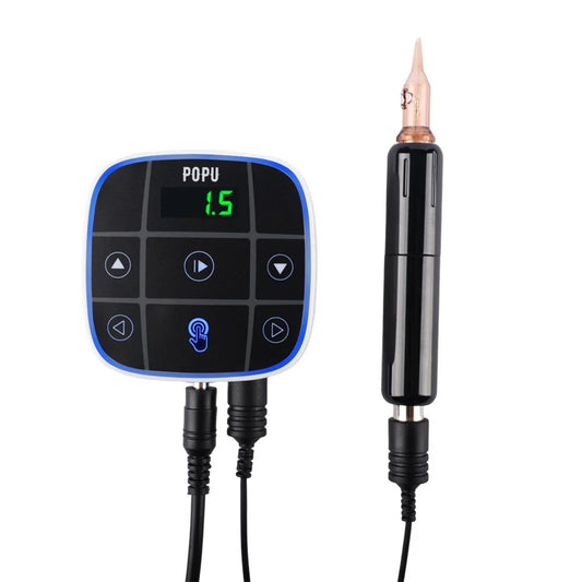 💜 POPU PMU Power Supply Kit – Complete Precision Power System for Permanent Makeup Artists