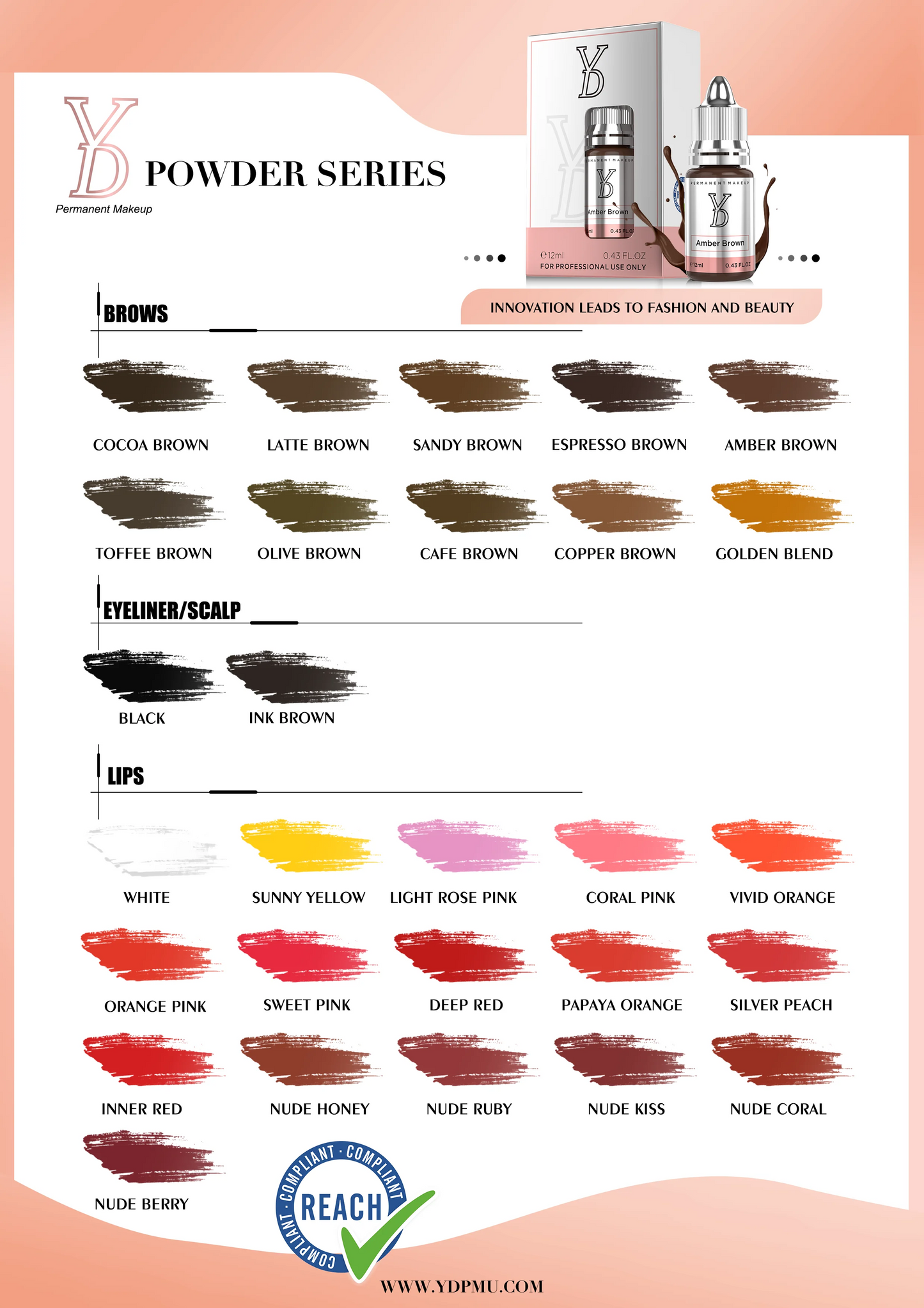 YD Powder Liquid Pigment 12ml Silver Cap – All 28 Colors