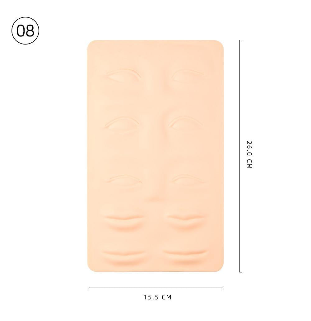 Piel de práctica facial: ideal para entrenamiento de microblading y maquillaje permanente - 10 piezas