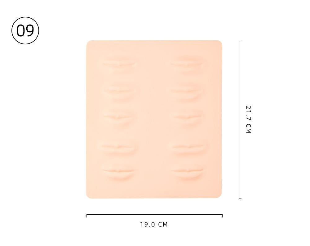 Piel de práctica facial: ideal para entrenamiento de microblading y maquillaje permanente - 10 piezas