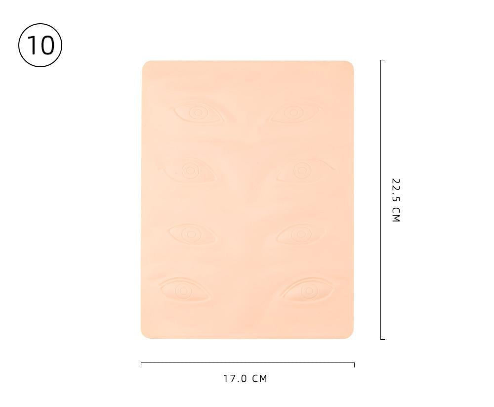 Piel de práctica facial: ideal para entrenamiento de microblading y maquillaje permanente - 10 piezas