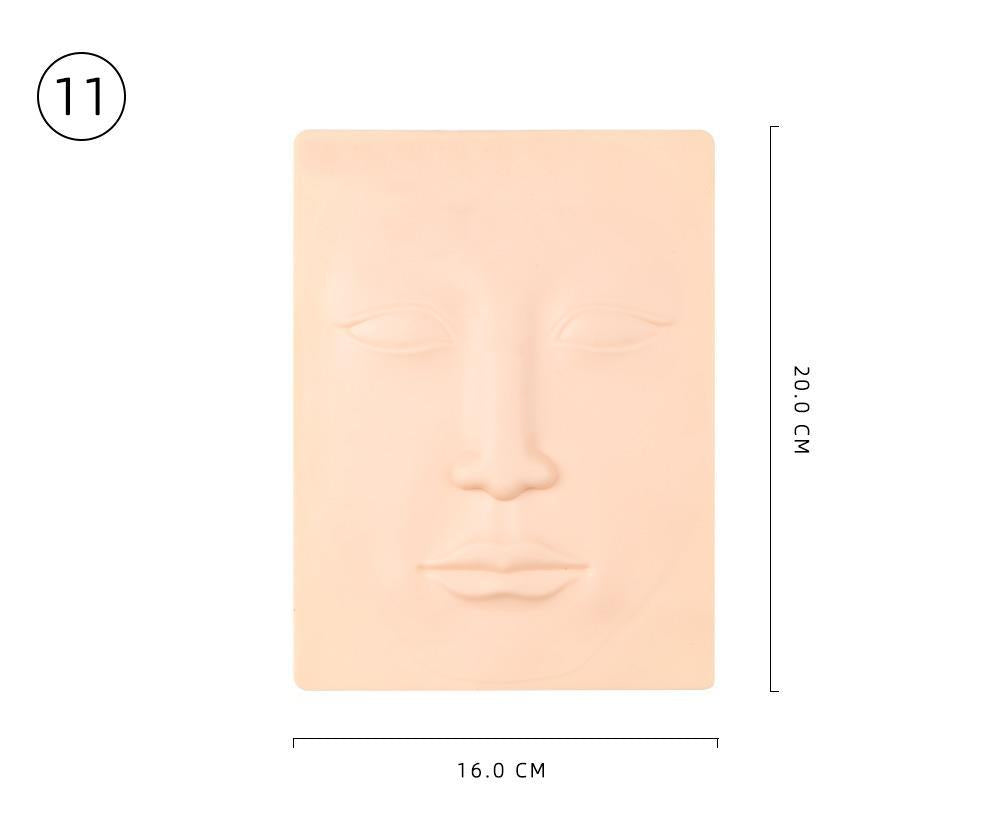 Piel de práctica facial: ideal para entrenamiento de microblading y maquillaje permanente - 10 piezas