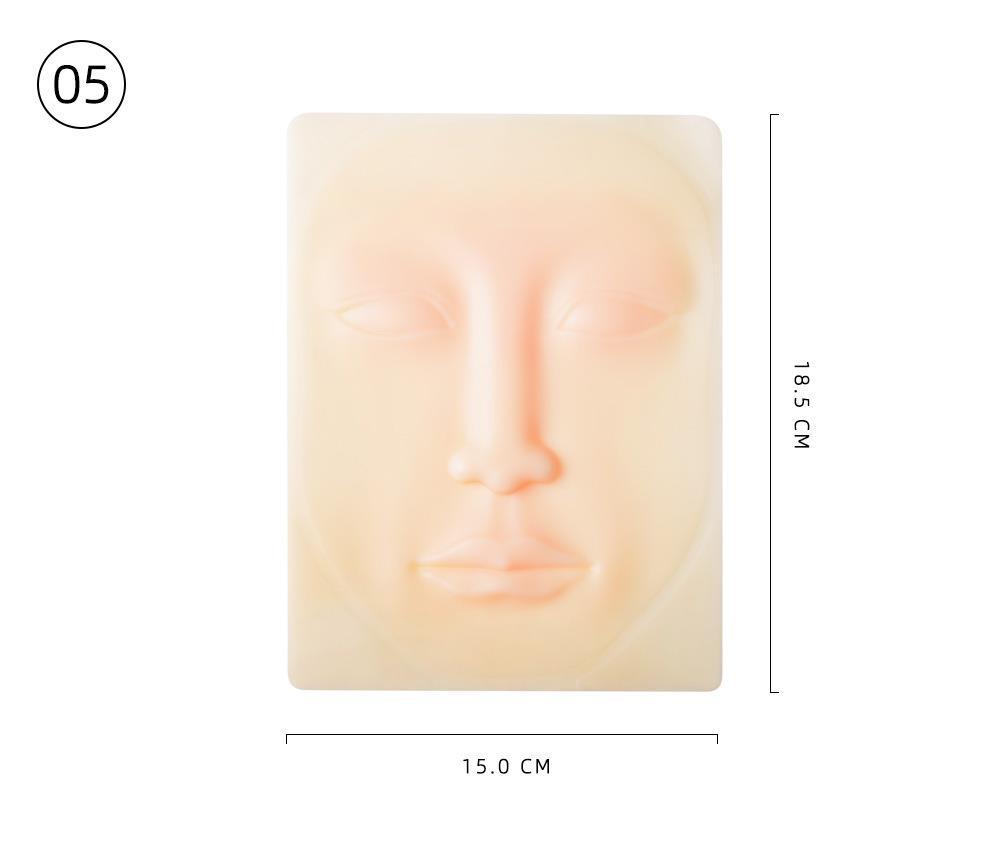 Piel de práctica facial: ideal para entrenamiento de microblading y maquillaje permanente - 10 piezas
