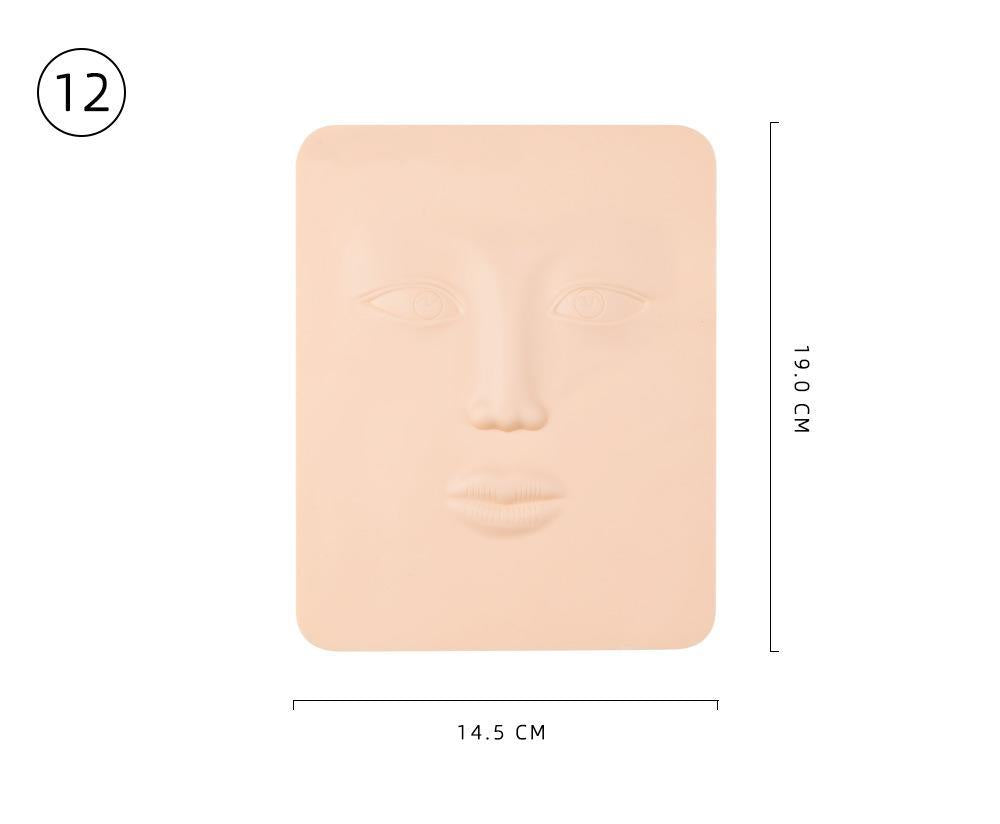 Piel de práctica facial: ideal para entrenamiento de microblading y maquillaje permanente - 10 piezas