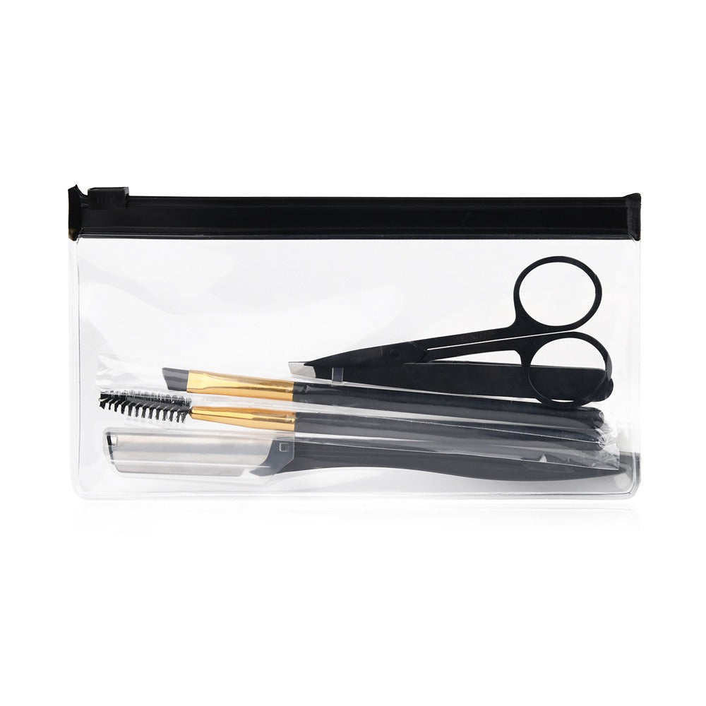 Professional 5-in-1 Eyebrow Grooming Kit – Stainless Steel Beauty Tools