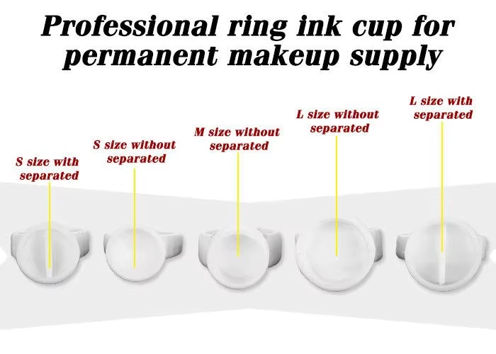 Disposable Ring Cups for Permanent Makeup Pigments – Essential Tool for PMU Artists