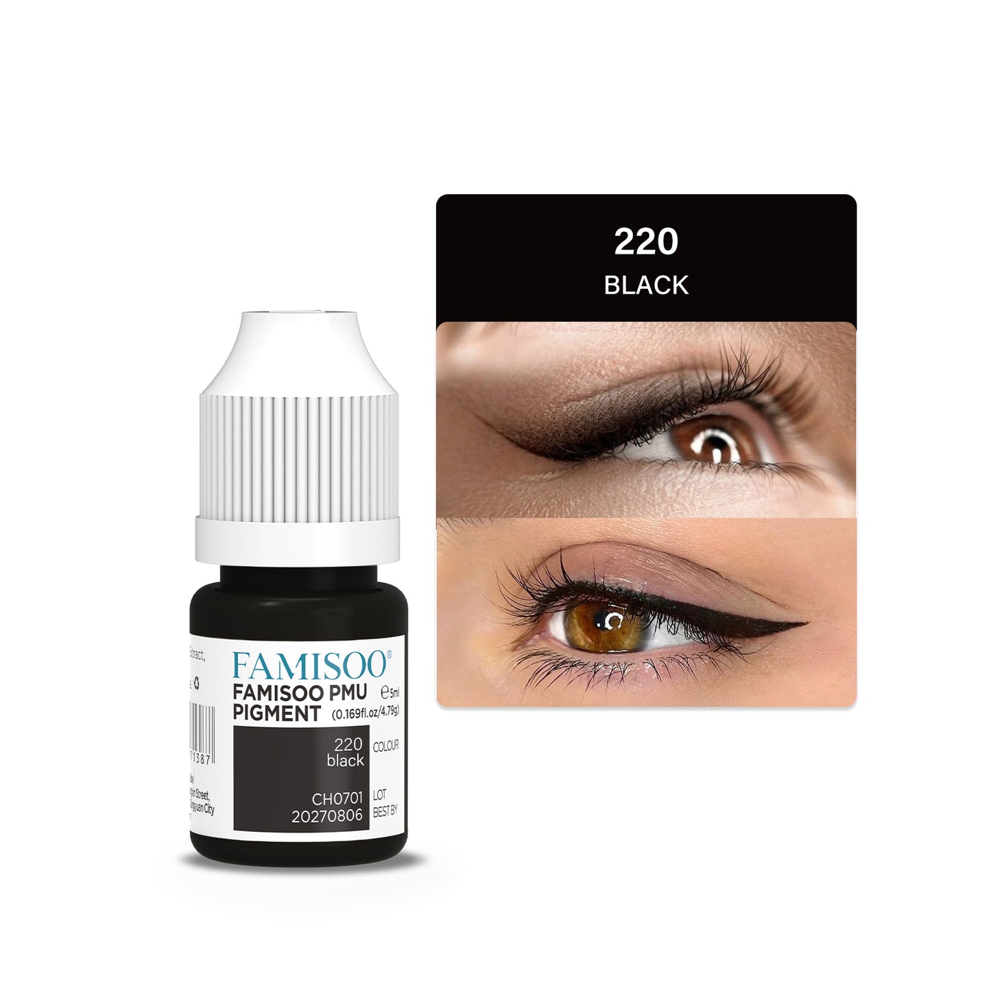 FAMISOO 5ML PMU Eyeliner Pigments – Professional Permanent Makeup Inks