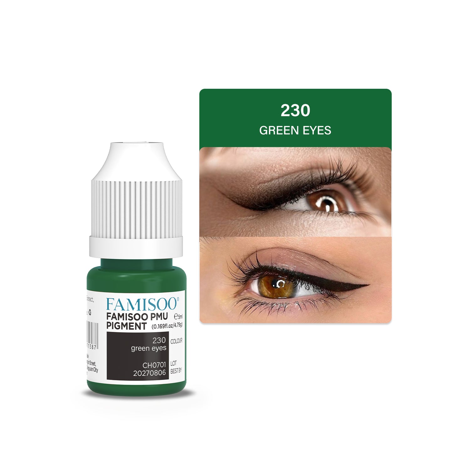 FAMISOO 5ML PMU Eyeliner Pigments – Professional Permanent Makeup Inks