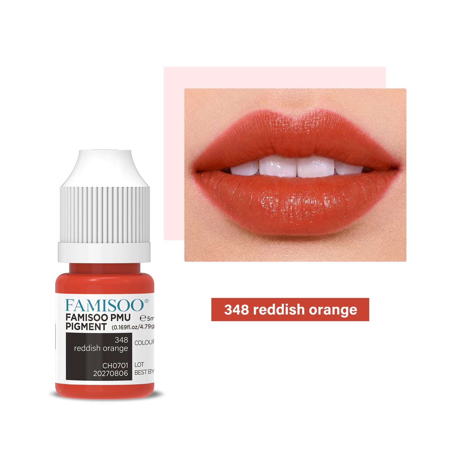FAMISOO PMU Lip Pigments – 40 Professional Lip Colors for Permanent Makeup