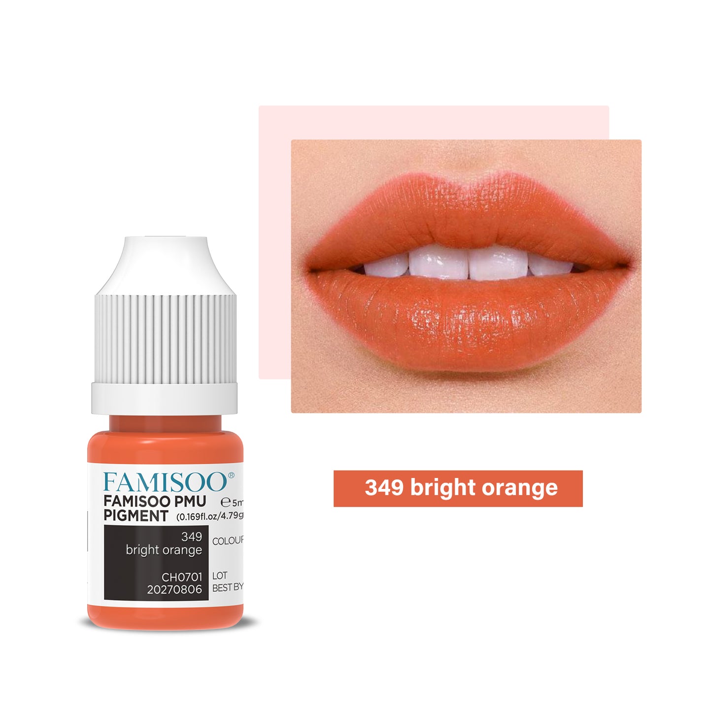 FAMISOO PMU Lip Pigments – 40 Professional Lip Colors for Permanent Makeup