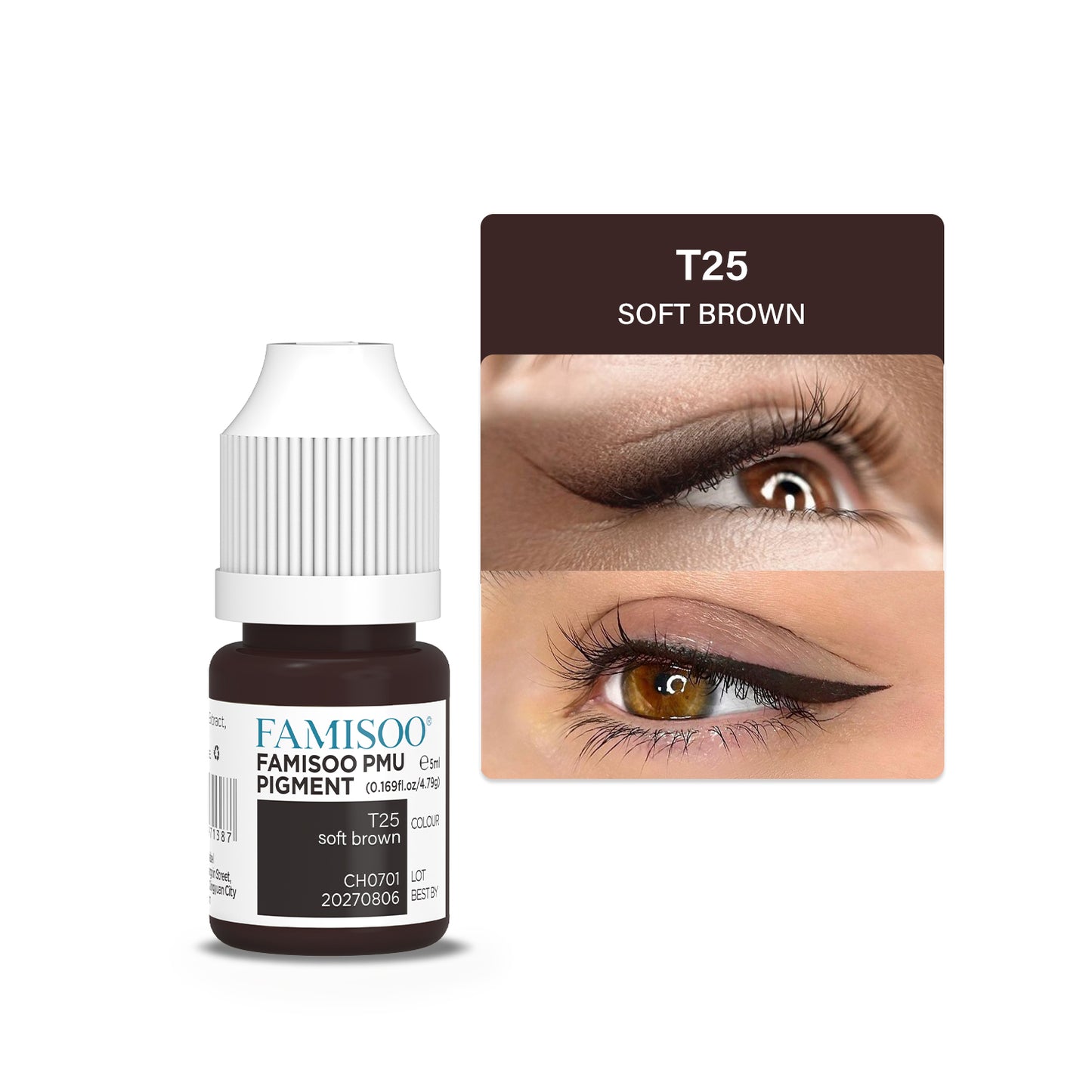 FAMISOO 5ML PMU Eyeliner Pigments – Professional Permanent Makeup Inks