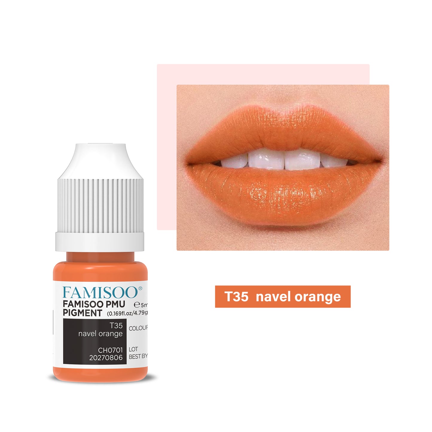 FAMISOO PMU Lip Pigments – 40 Professional Lip Colors for Permanent Makeup