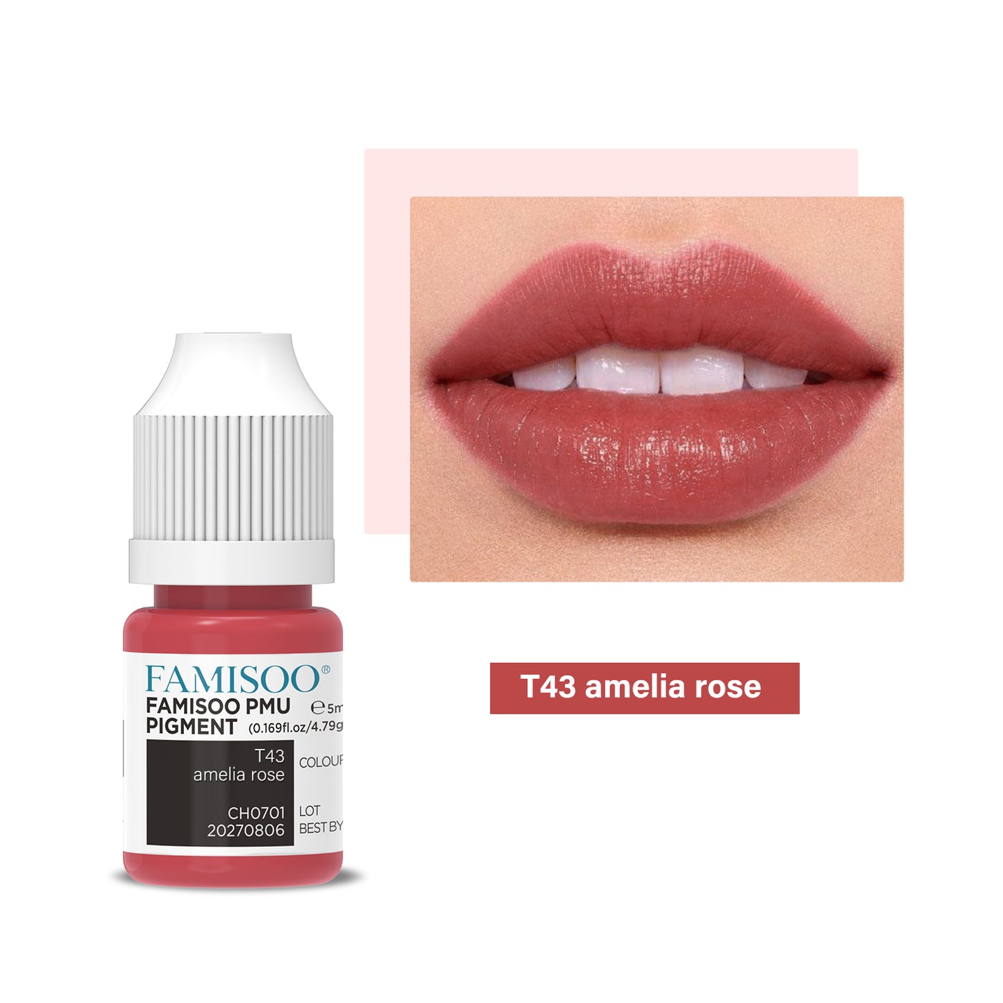 FAMISOO PMU Lip Pigments – 40 Professional Lip Colors for Permanent Makeup