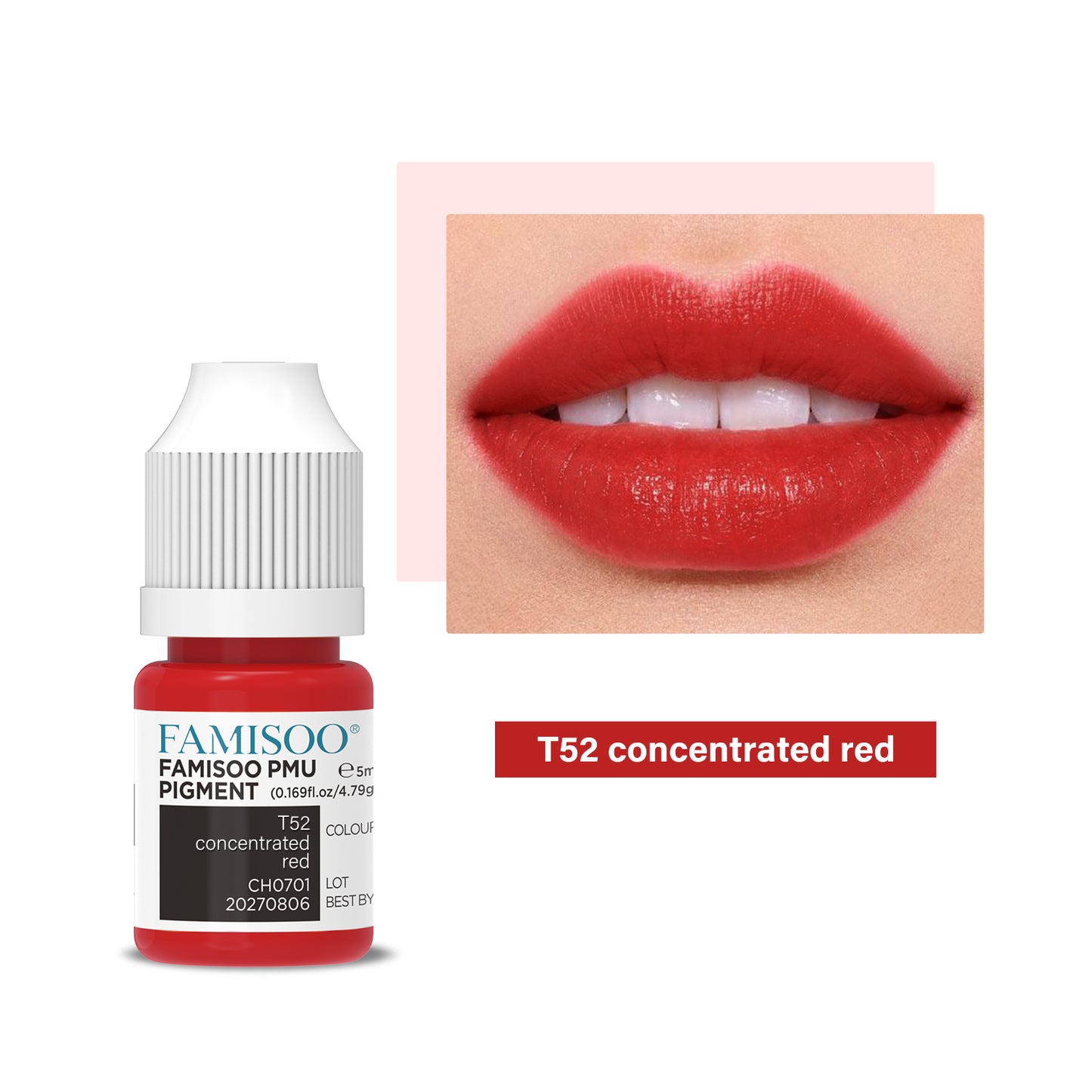 FAMISOO PMU Lip Pigments – 40 Professional Lip Colors for Permanent Makeup