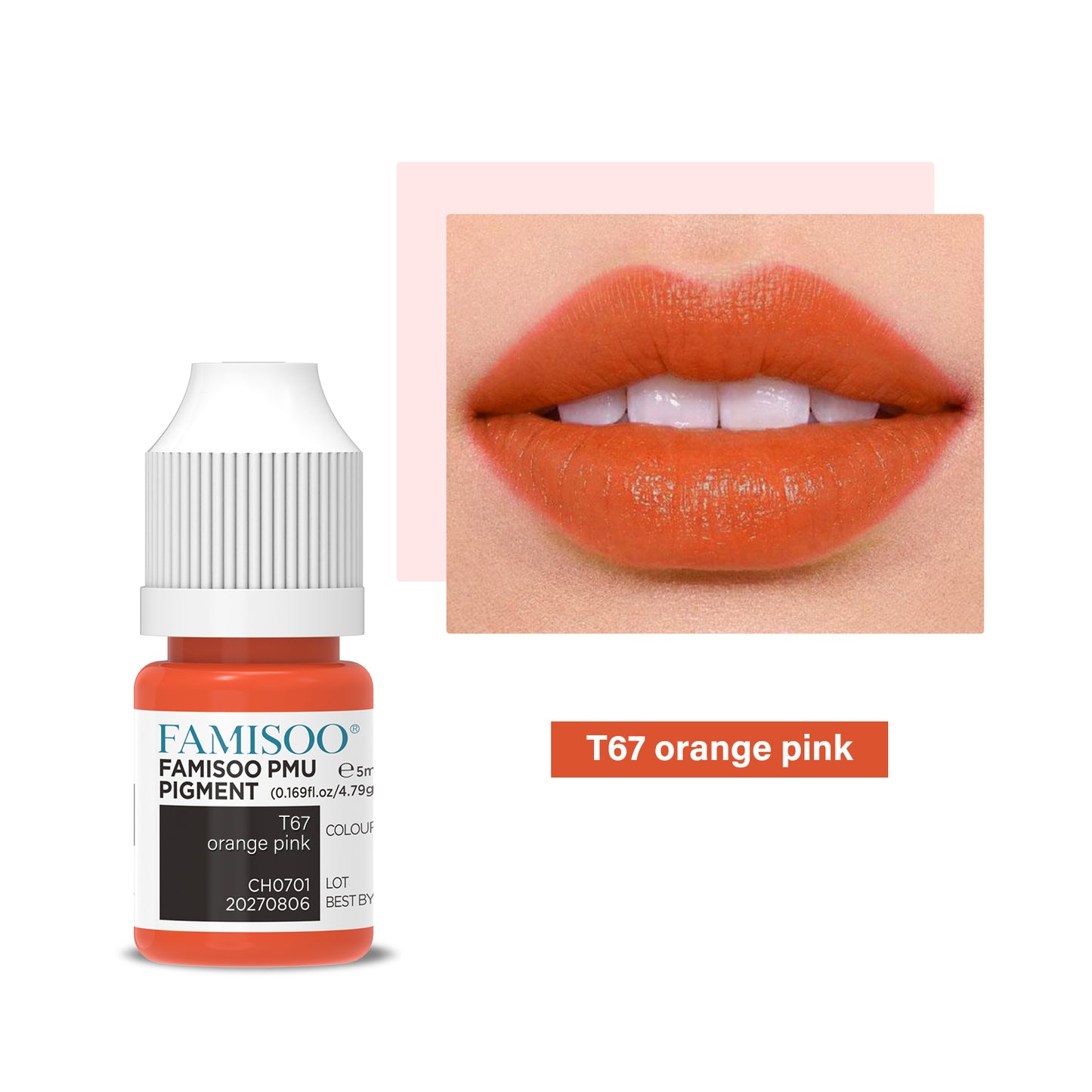 FAMISOO PMU Lip Pigments – 40 Professional Lip Colors for Permanent Makeup
