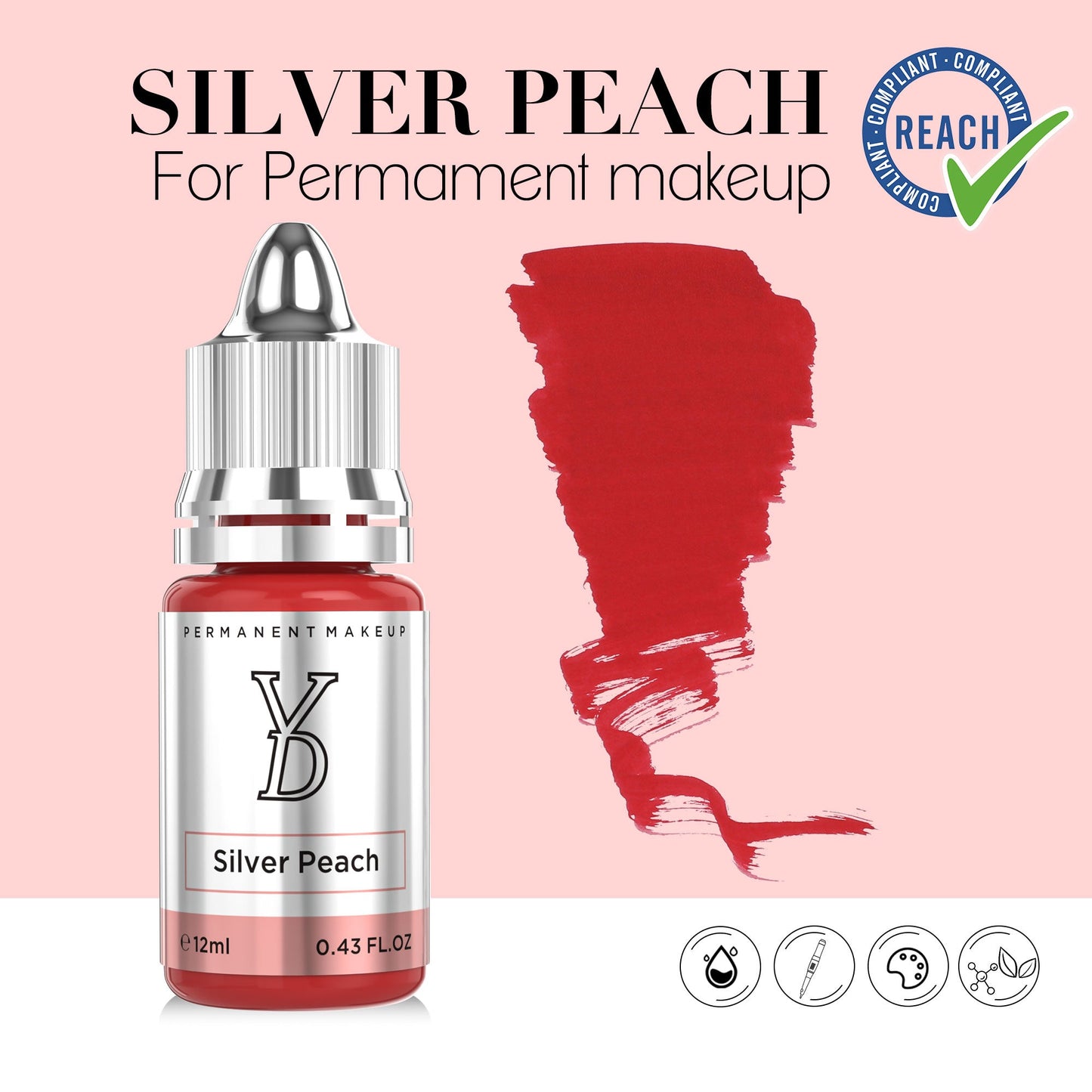 Silver Peach – Powder Hybrid Liquid PMU Pigment
