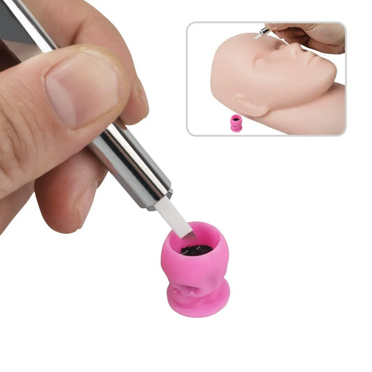 Skull Pigment Cups – PMU Tattoo Ink & Lash Adhesive Holder Cups