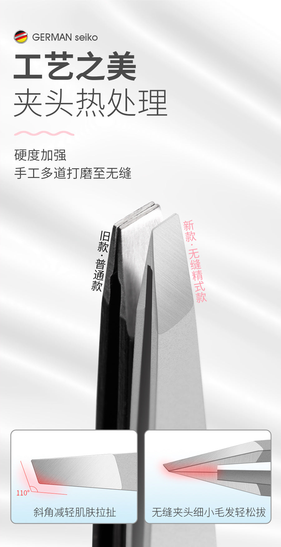 Premium Precision Slant-Tip Tweezers – High-Accuracy Hair Removal & Eyelash Application Tool