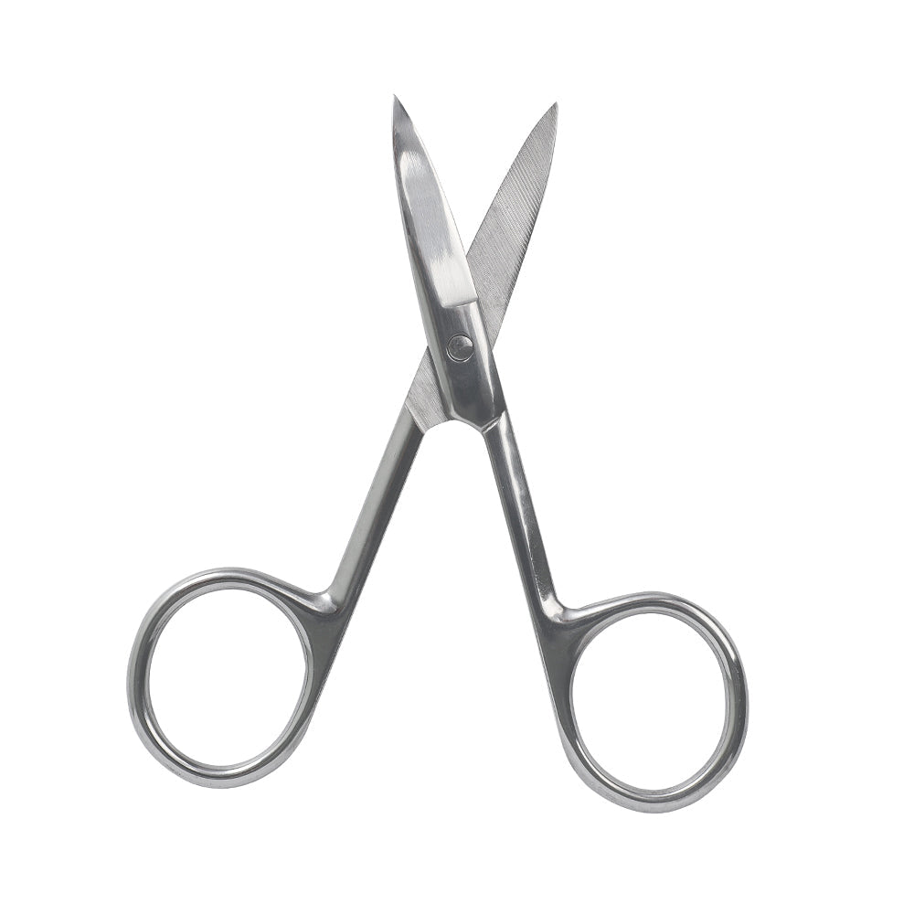 Professional Stainless Steel Grooming Set – Slant Tweezers & Precision Scissors