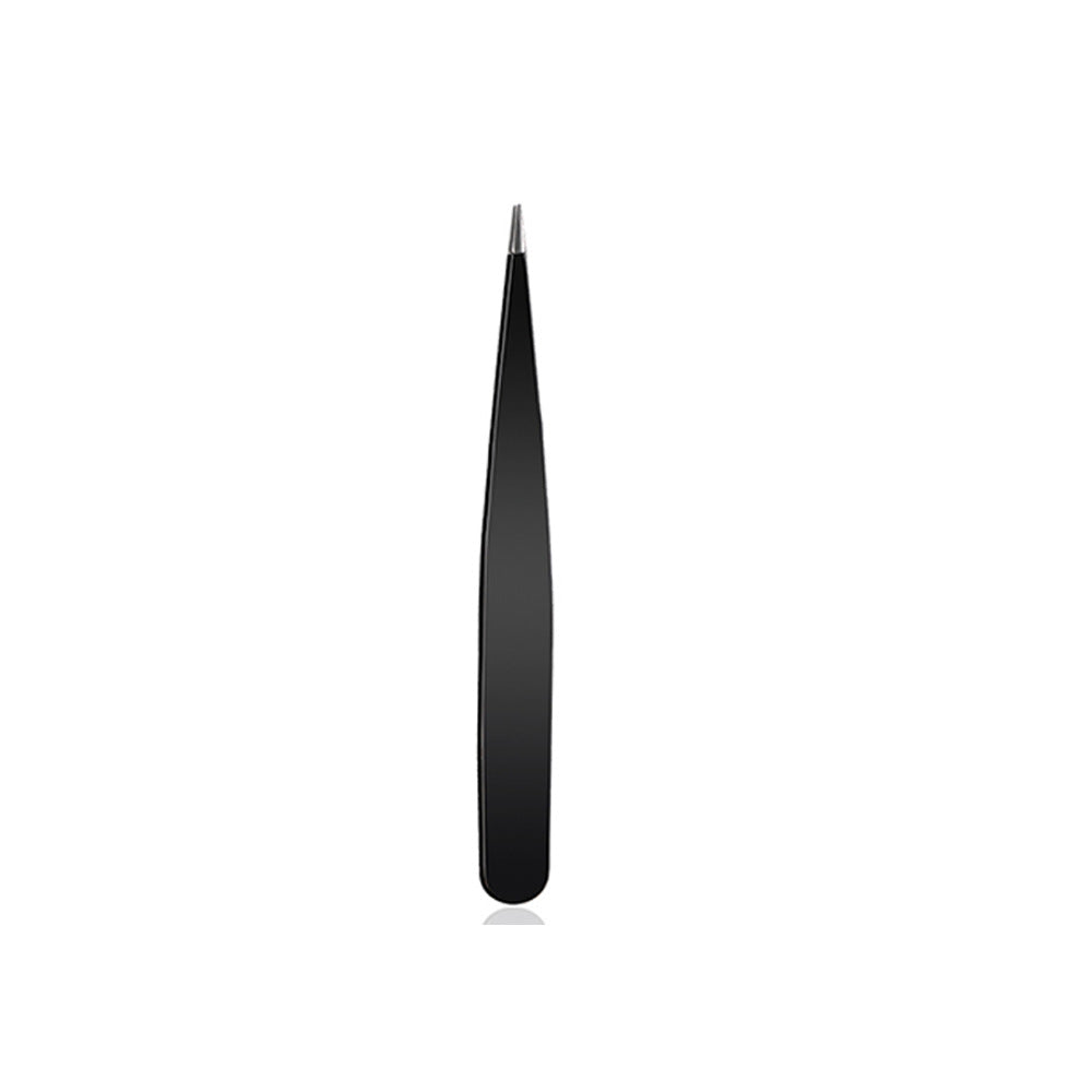Precision Stainless Steel Slanted Tweezers for Eyebrows & Grooming