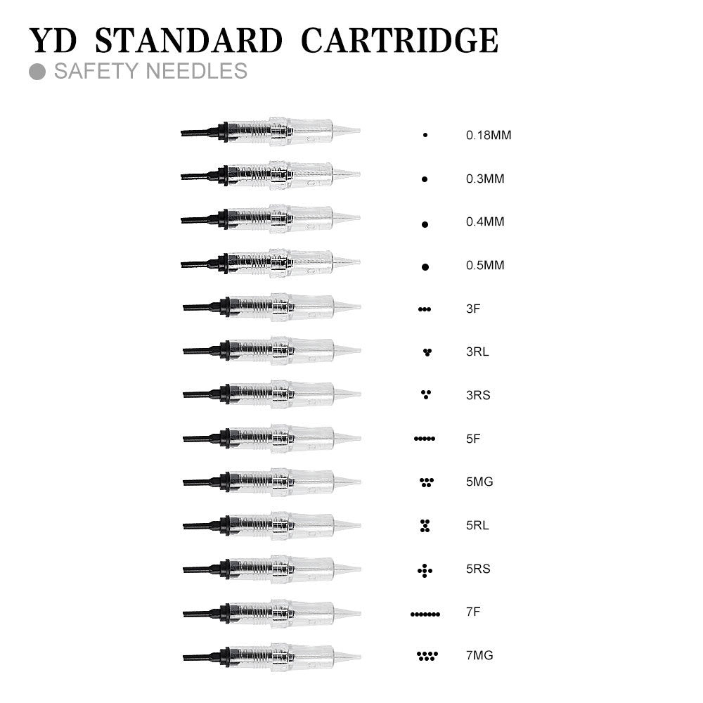S Standard Cartridge – Professional PMU & Tattoo Needles (Compatible with XF Model Machines)