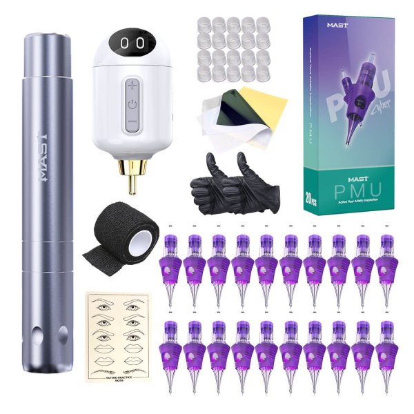 Mast Tour Air Wireless Tattoo Machine Kit Advanced Bundle - Free Shipping