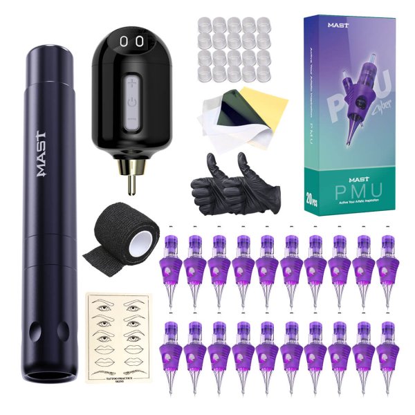 Mast Tour Air Wireless Tattoo Machine Kit Advanced Bundle - Free Shipping