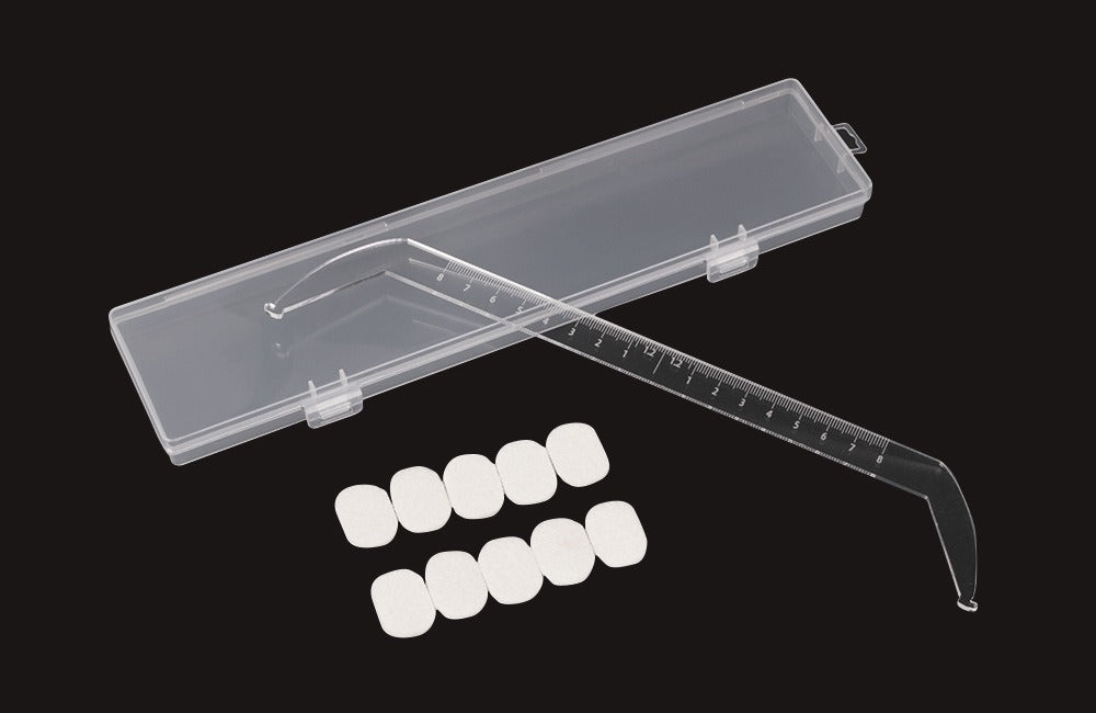 Transparent Acrylic Eyebrow Level Ruler Kit – Professional Symmetry Mapping Tool for PMU Artists