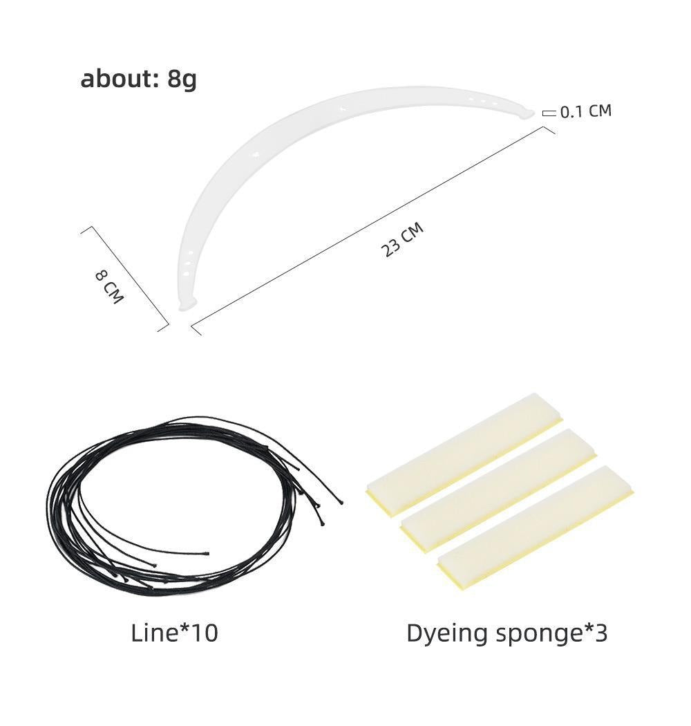 Transparent Acrylic Eyebrow Mapping Ruler – Professional Symmetry Tool for PMU Artists
