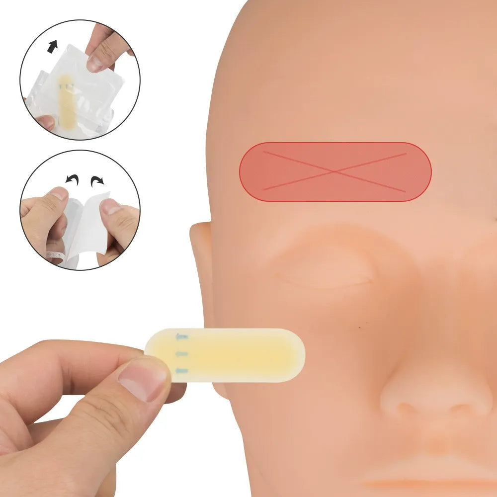 Transparent Eyebrow Fixing Stickers – For PMU Training & Makeup Styling