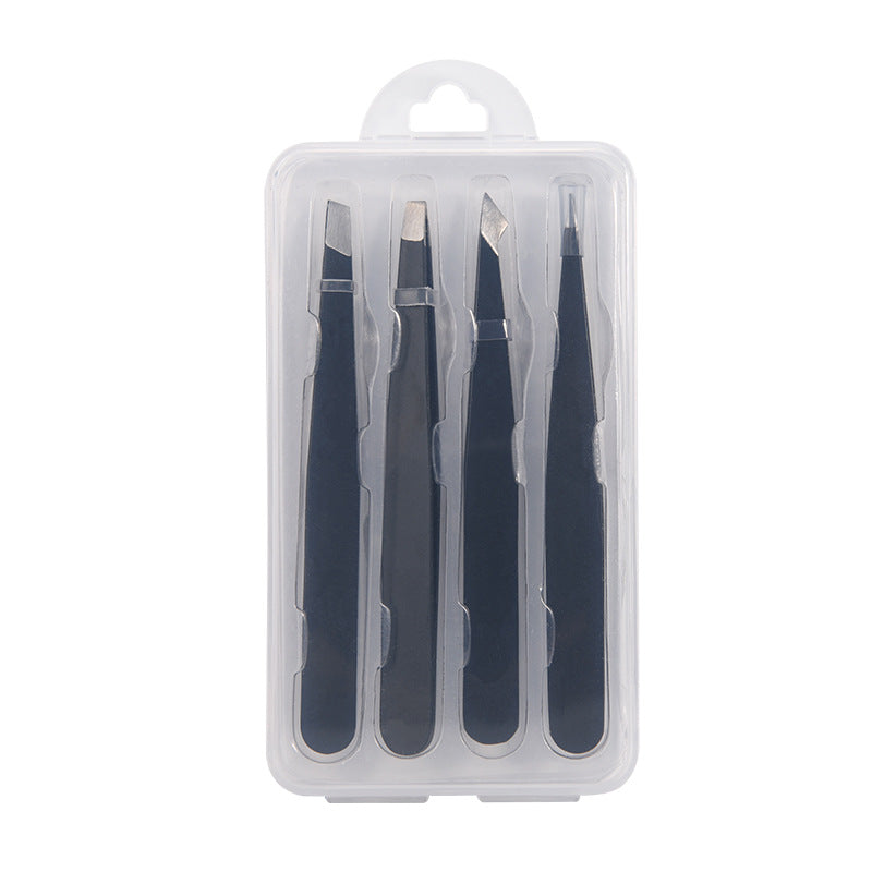 Premium Stainless Steel Tweezer Set – Precision Beauty Tool for Eyebrow Grooming & Facial Care