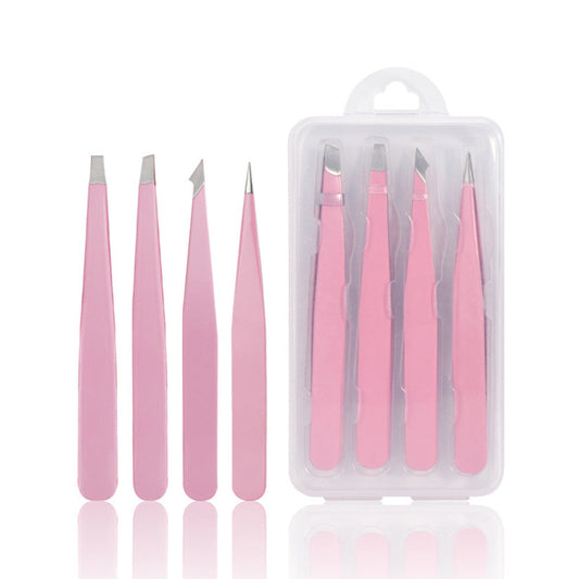 Premium Pinzettenset aus Edelstahl – Präzisions-Beauty-Tool für die Augenbrauen- und Gesichtspflege