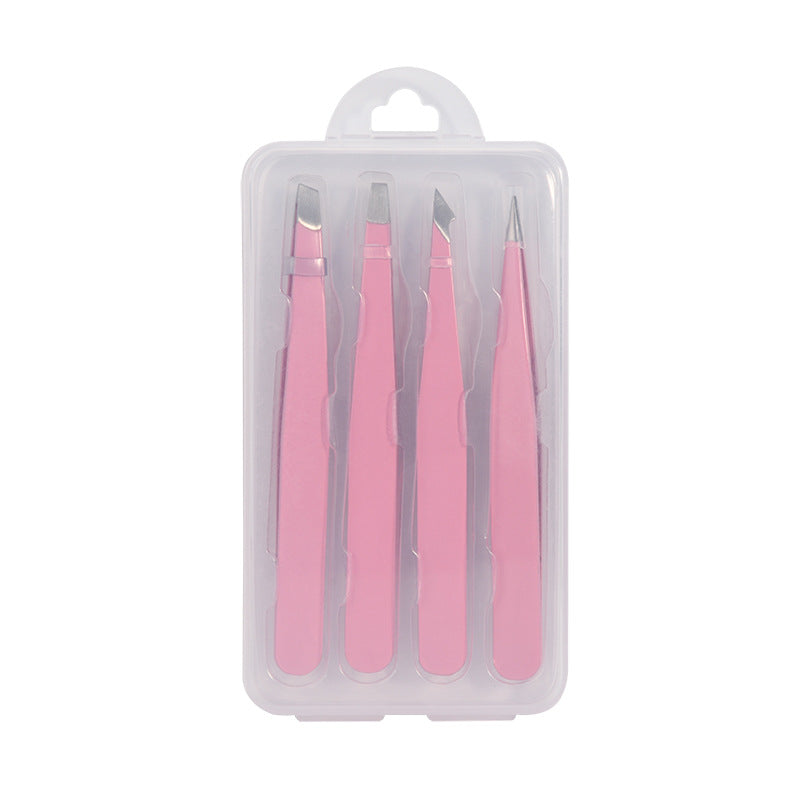 Premium Stainless Steel Tweezer Set – Precision Beauty Tool for Eyebrow Grooming & Facial Care