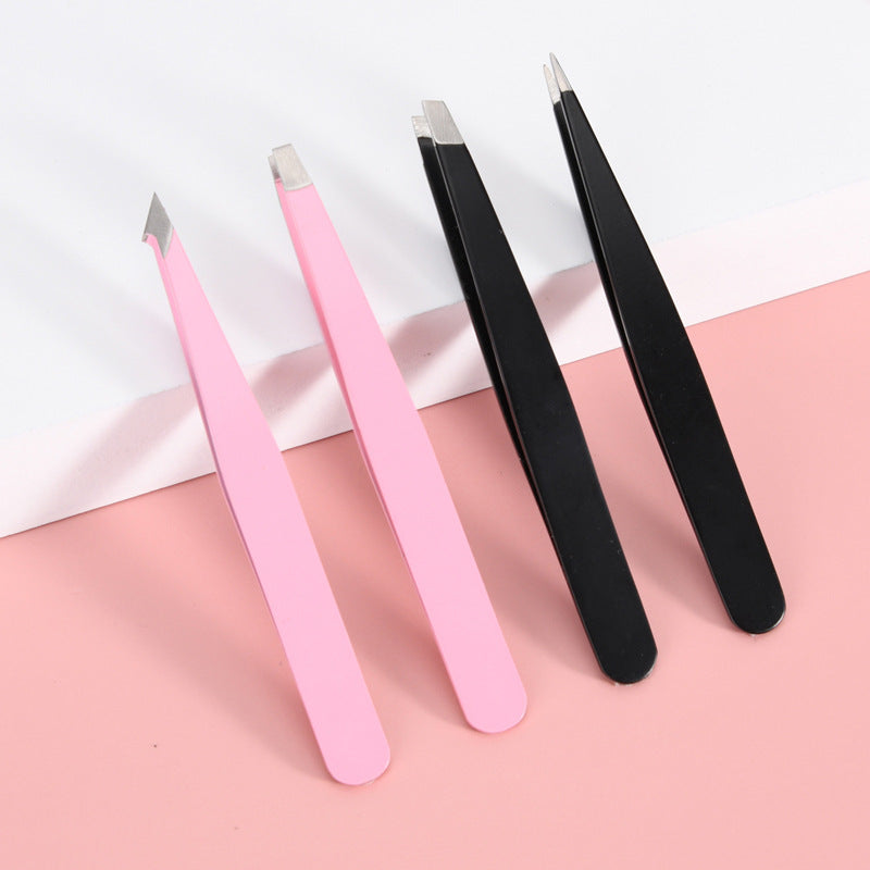 Premium Stainless Steel Tweezer Set – Precision Beauty Tool for Eyebrow Grooming & Facial Care