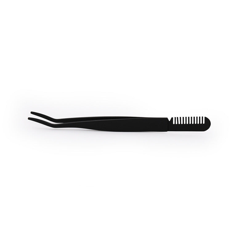 Multi-Functional Eyelash & Eyebrow Tweezers with Comb – Precision Beauty Tool for Lash Application & Grooming