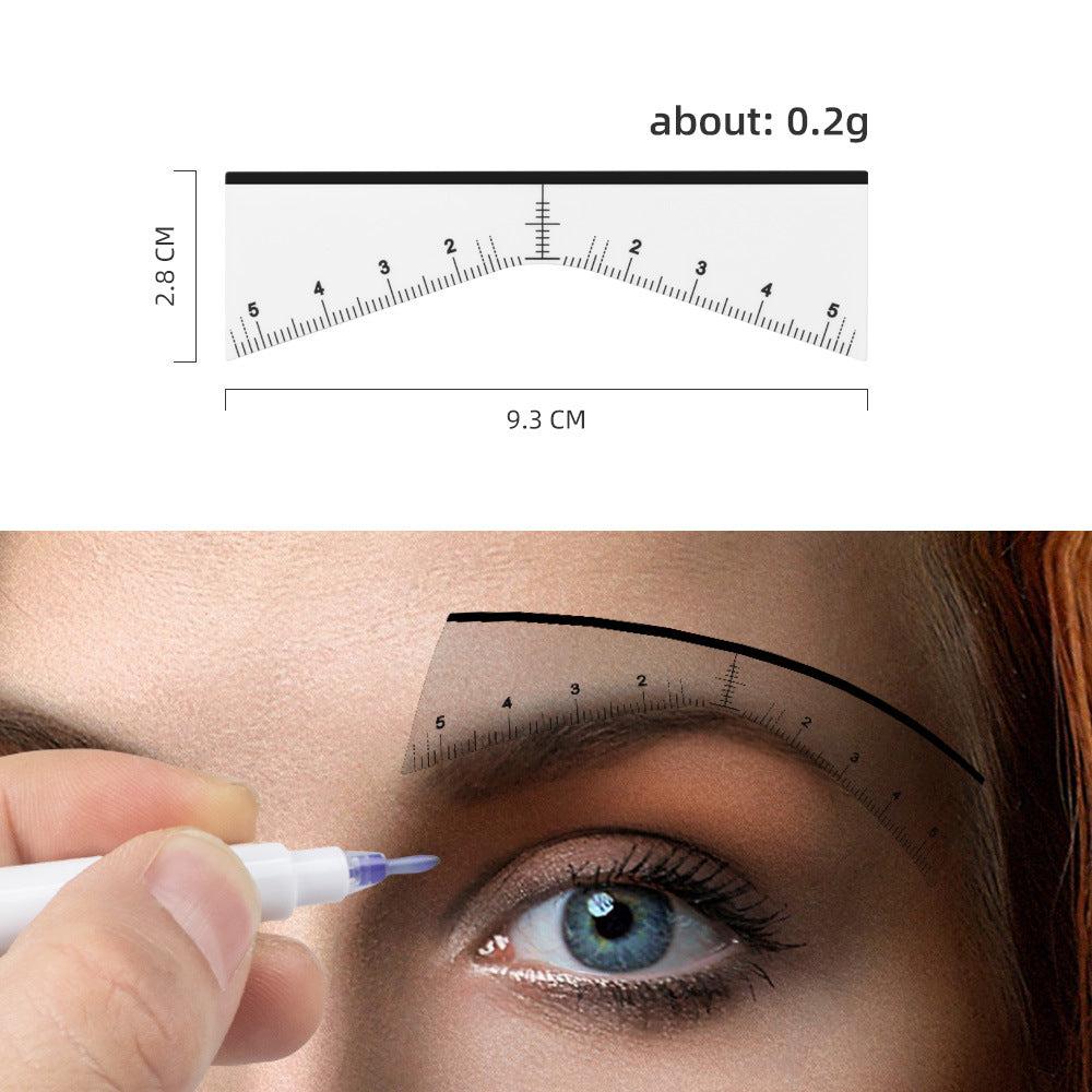 V-Shape Eyebrow Stencil Stickers – Effortless Brow Shaping for Beginners and Professionals- 5 Packs