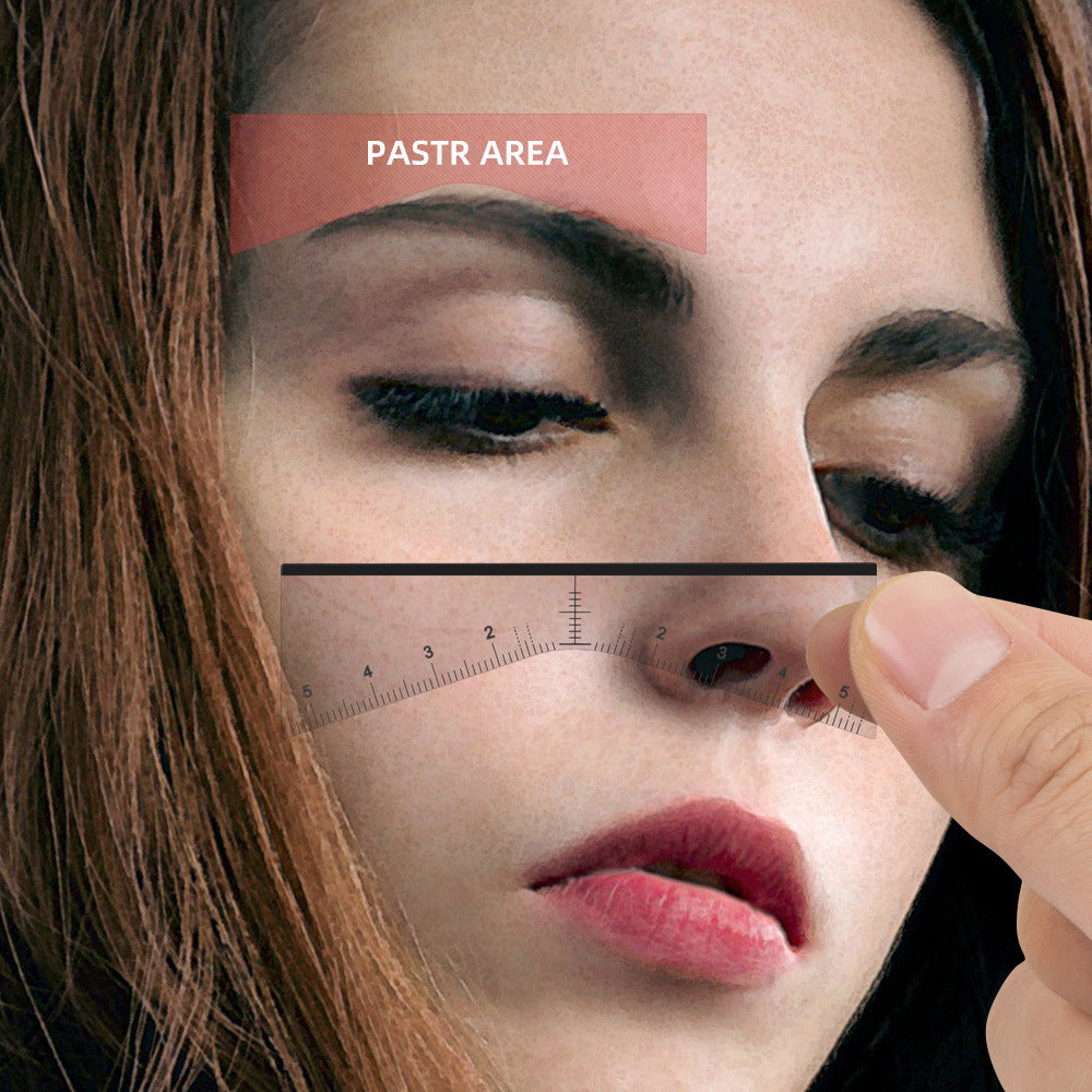 V-Shape Eyebrow Stencil Stickers – Effortless Brow Shaping for Beginners and Professionals- 5 Packs