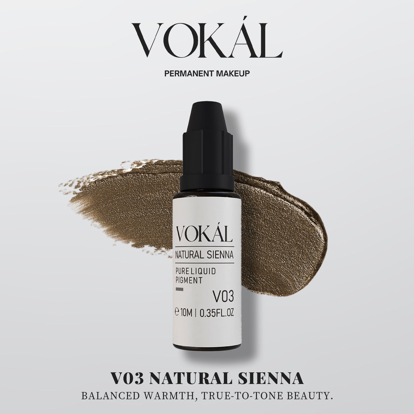 VOKÁL™ V03 Natural Sienna – Water-Based Brow Pigment (10ml)